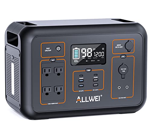 [Upgraded Version] ALLPOWERS S2000 Portable Power Station 2000W (Peak  4000W) MPPT Solar Generator 1500Wh Backup Battery with 4 AC Outlets for  Outdoor